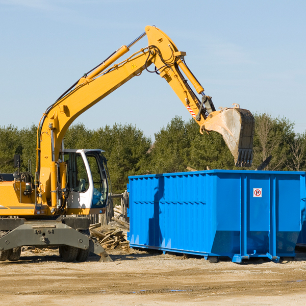 can i rent a residential dumpster for a construction project in Franklin Town